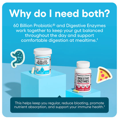 Probiotic & Digestive Enzyme Gut Support Bundle