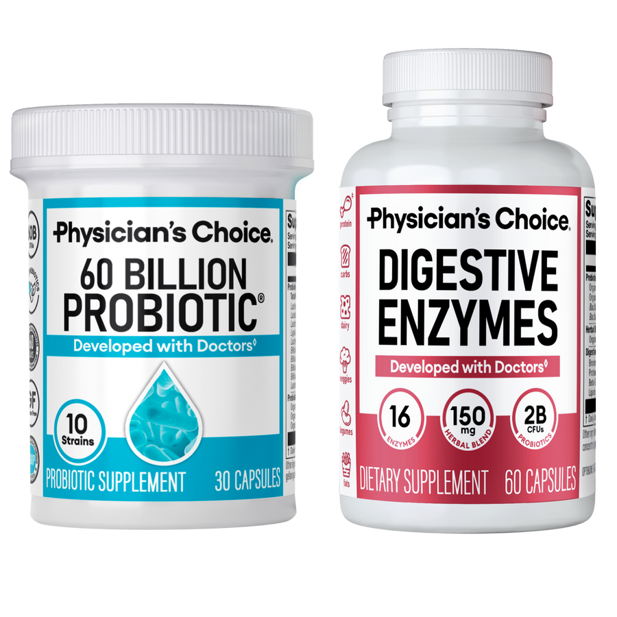 Probiotic & Digestive Enzyme Gut Support Bundle
