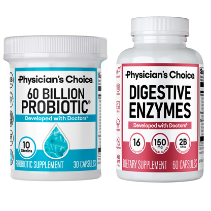 Probiotic & Digestive Enzyme Gut Support Bundle