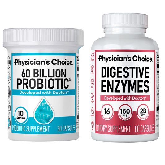 Probiotic & Digestive Enzyme Gut Support Bundle
