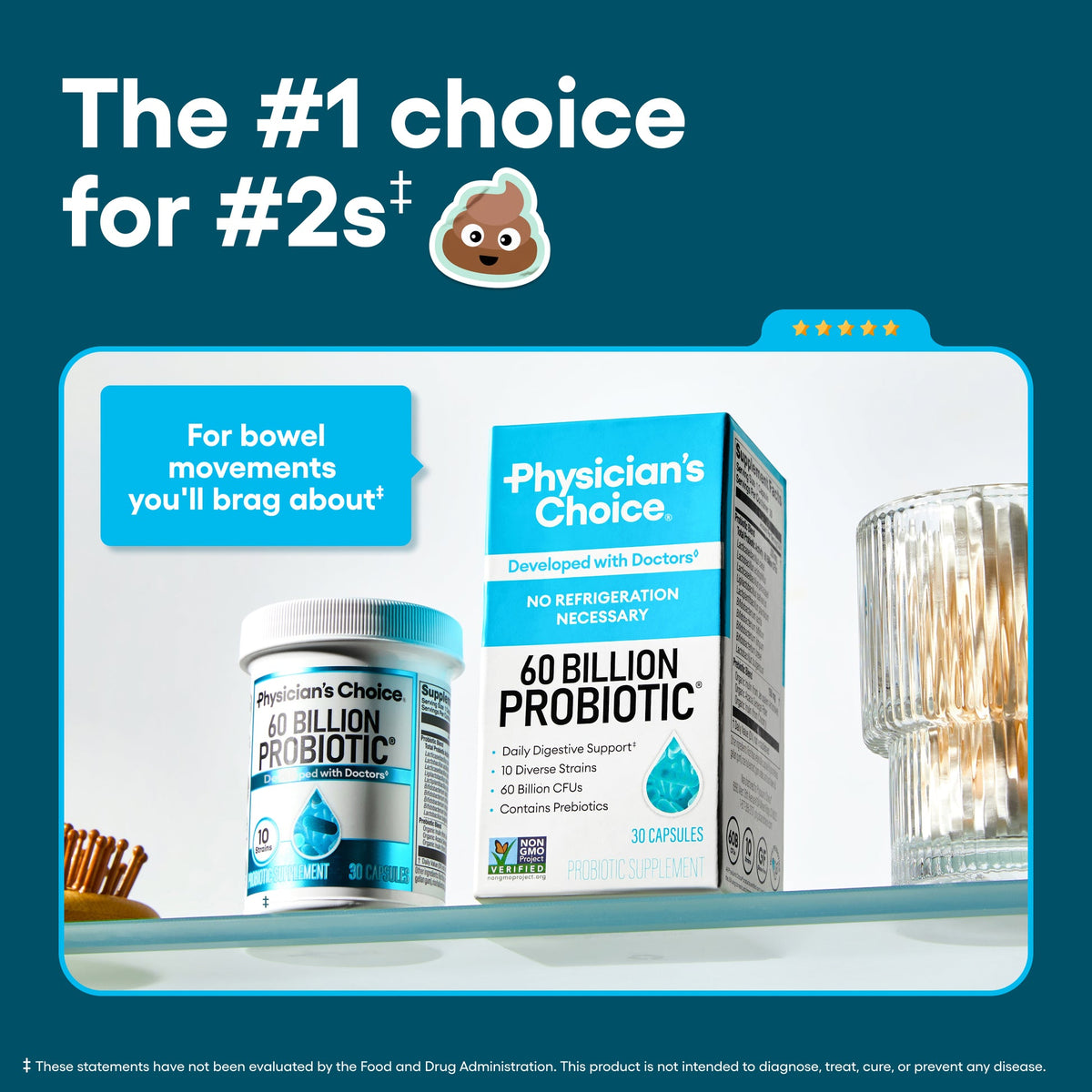 60 Billion Probiotic Digestive Support