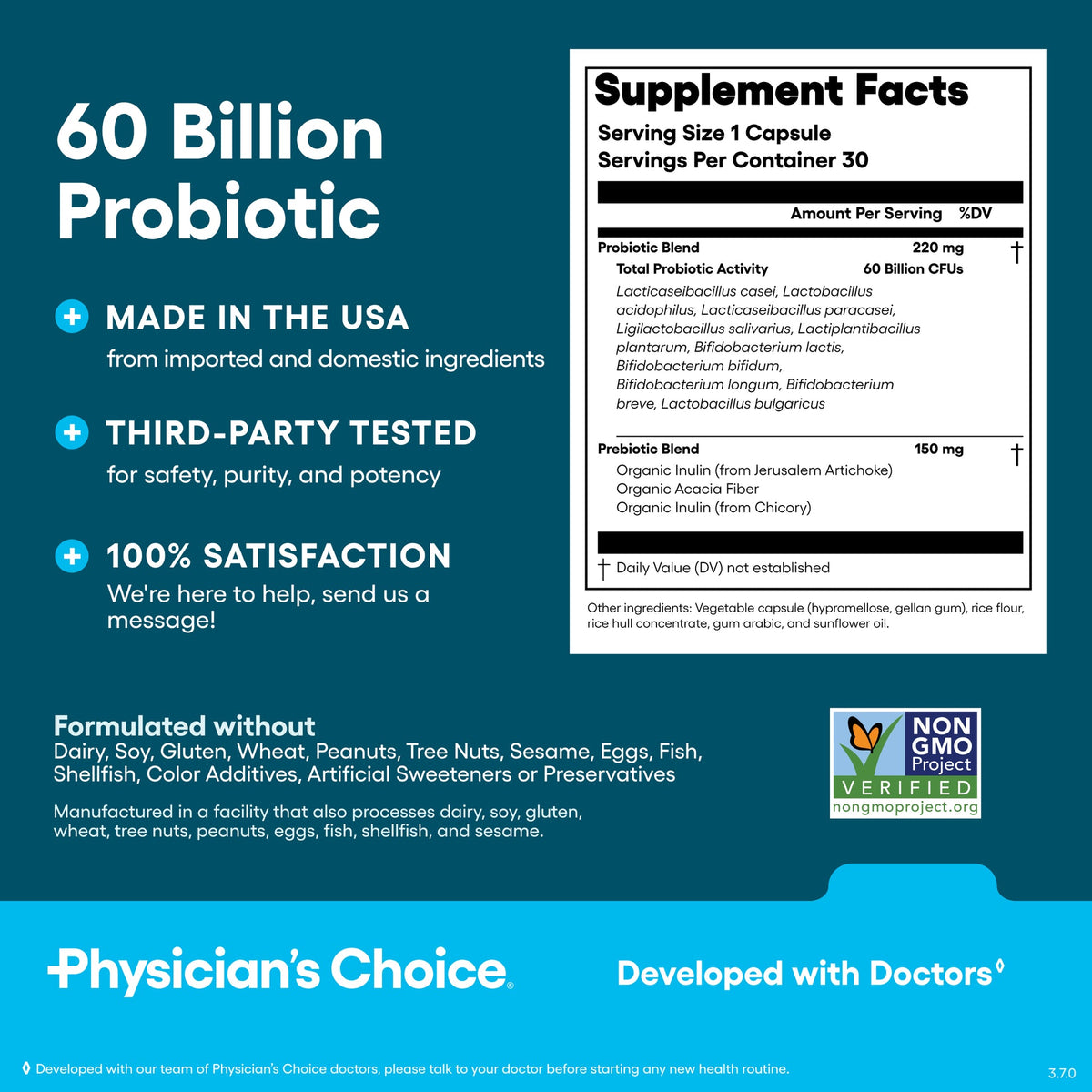 60 Billion Probiotic Digestive Support