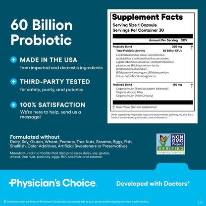 60 Billion Probiotic Digestive Support